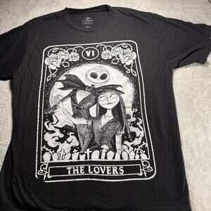 nightmare before Christmas the lovers graphic tee size L